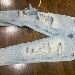 Rue21 Light Blue High Rise Distressed Jeans